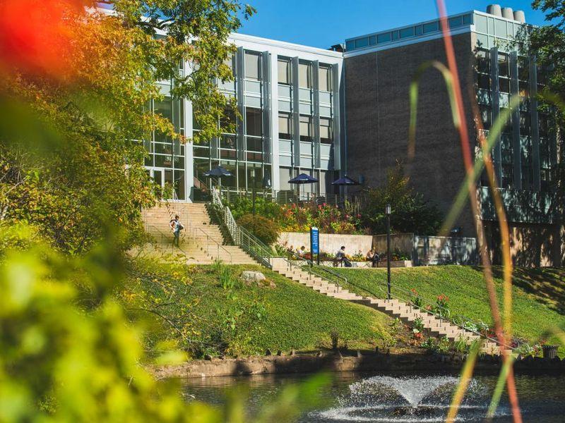 Landscape photo of Woodland Building, Penn State Abington